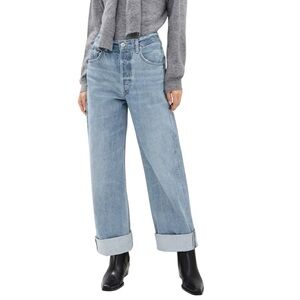 Citizens of Humanity Ayla Baggy Cuffed Jeans Skylights Wash Size 31 High Rise